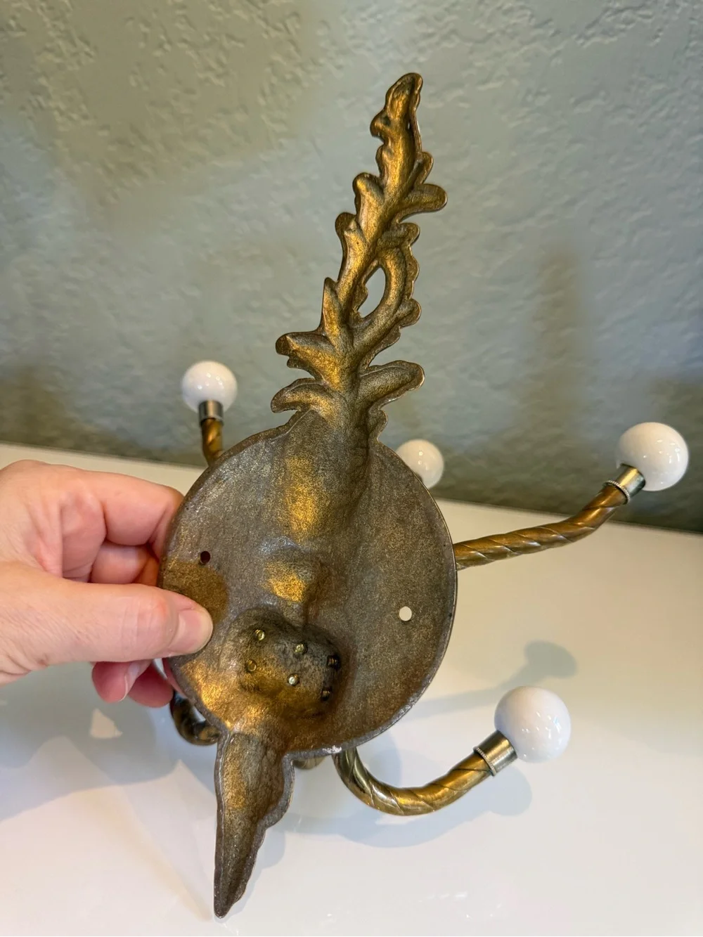 Vintage ornate brass